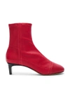 ISABEL MARANT ISABEL MARANT DAEVEL SOCK BOOTS IN RED,18PBO0132 18P003S