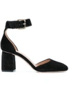 RED VALENTINO RED VALENTINO RED(V) ANKLE STRAP PUMPS - BLACK,PQ2S0998IBS12619263