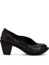 GUIDI CHUNKY-HEEL PUMPS,500112652720