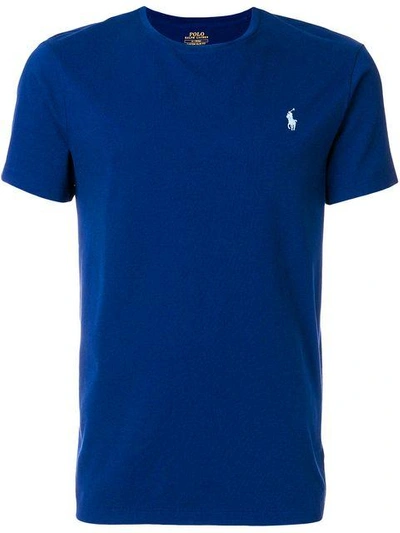 Polo Ralph Lauren Crew Neck Short Sleeves Soft Fabric T-shirt In Blue