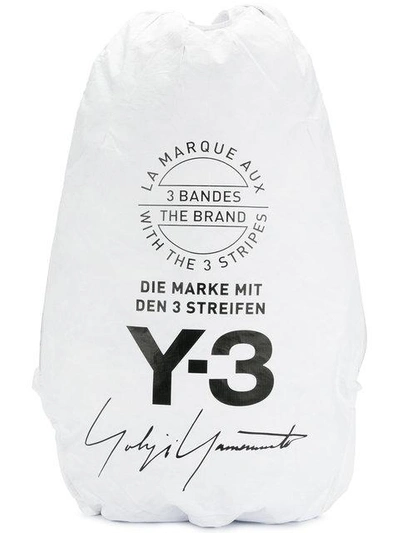 Y-3 Yohji White Ultralight Nylon Backpack