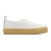 EYTYS EYTYS WHITE AND TAN SUEDE MOTHER SNEAKERS,MOTHER SUEDE