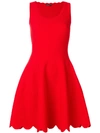 ALEXANDER MCQUEEN scalloped trim dress,507918Q1WKD12658358