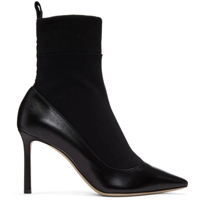 Jimmy Choo Brandon Ankle Boots In Black Leather