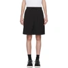 ALEXANDER WANG ALEXANDER WANG BLACK CLASSIC BLACK PIPED SHORTS,6W184002X6