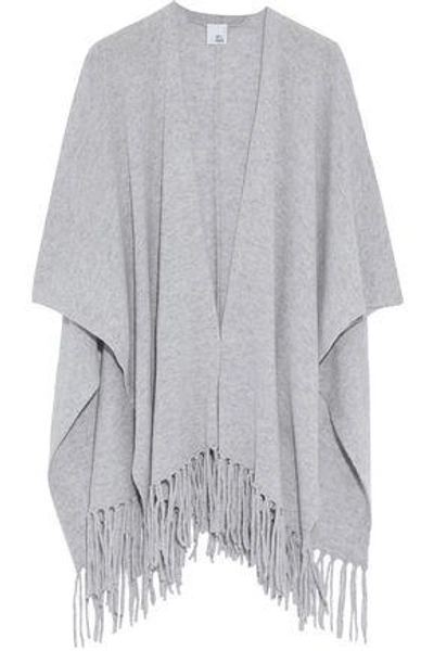 Iris And Ink Woman Francis Fringed Cashmere Wrap Grey