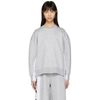 STELLA MCCARTNEY STELLA MCCARTNEY GREY ALL IS LOVE SIDE RIBBON SWEATSHIRT,507250SKW17