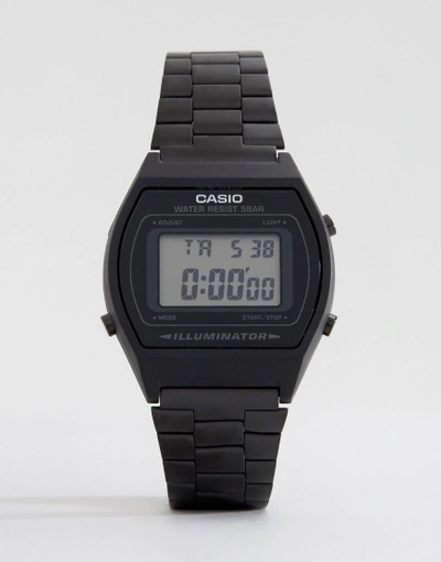 Casio B640wb-1aef Digital Stainless Steel Watch In Black