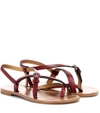 ISABEL MARANT JINGO LEATHER SANDALS,P00283432-7