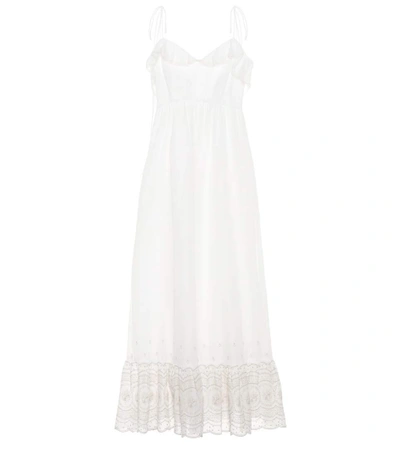 Athena Procopiou Sunday Morning Cotton Maxi Dress In White