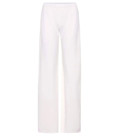 Max Mara Brando Wool Trousers In White