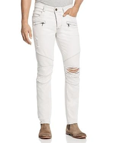 Hudson Men's Blinder Biker Distressed Skinny Jeans, Extracted (white) In Extracted White