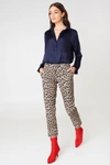 Twinset Pantalone New York Pants - Brown, Multicolor In Brown,multicolor
