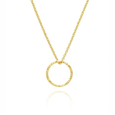 Myia Bonner Gold Circle Diamond Necklace