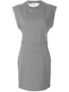 ALEXANDER WANG T T BY ALEXANDER WANG FITTED JERSEY DRESS - GREY,4C486026B212657468