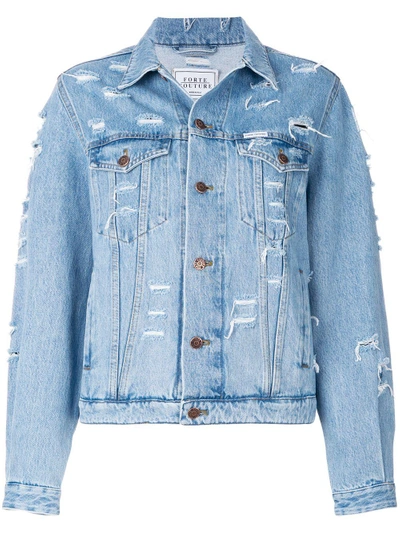 Forte Couture 'yeah' Jeansjacke In Blue