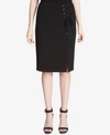 CALVIN KLEIN LACE-UP PENCIL SKIRT