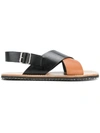 Marni Cross Strap Sandals
