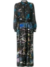 TSUMORI CHISATO GRAPHIC SPACE PRINT DRESS,TC87FH09612657568