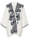 P.A.R.O.S.H CONTRAST EMBROIDERED KIMONO JACKET,GOFRINGED42053912652557