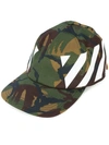 Off-white Camouflage-print Stretch-cotton Canvas Cap In Green