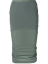 RICK OWENS Soft Pillar skirt,RP18S8339BS12656082