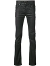 VERSACE WAXED SKINNY JEANS,A77023A22469812649959