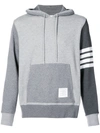 THOM BROWNE 4-BAR TONAL FUN-MIX HOODIE,MJT074F0053512546426