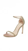 Stuart Weitzman Nudistsong Ankle Strap Sandal In Gold