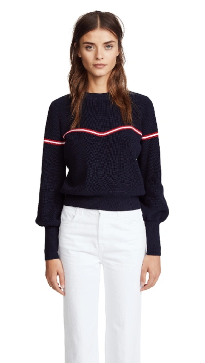 The Fifth Label Accent Jumper In Navy