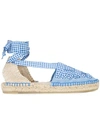 CASTAÃ±ER GINGHAM TIE ESPADRILLES,JEAN00012653482