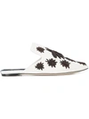 SANAYI313 EMBROIDERED BUG PATCH SLIPPERS,11258012653310