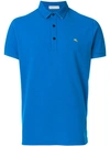 Etro Short Sleeve Polo Shirt In Blue