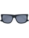 Ray Ban Square-frame Logo Sunglasses In Black