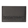CALVIN KLEIN 205W39NYC Black Embossed Logo Card Holder ,MLLA35 T026