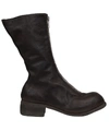 GUIDI PL9 FRONT ZIP LEATHER BOOTS,PL9HORSEFG BLKT