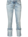 R13 KATE FRAYED JEANS,R13W403312600790