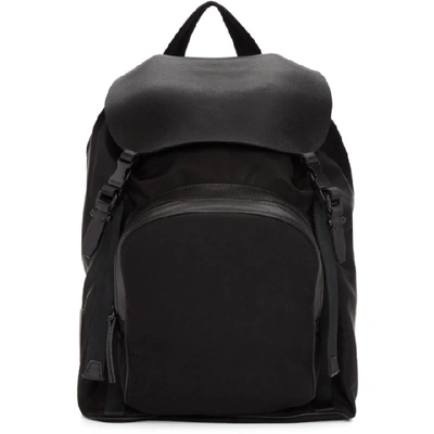 Neil Barrett Black Single Pocket Flap Backpack