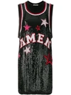 AMEN LOGO AND STAR SEQUINNED TANK TOP,AMS18214S1801612656129