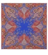 ETRO PRINTED WOOL AND SILK SCARF,P00307431