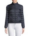 Moncler The Lans Down Puffer Jacket In Navy