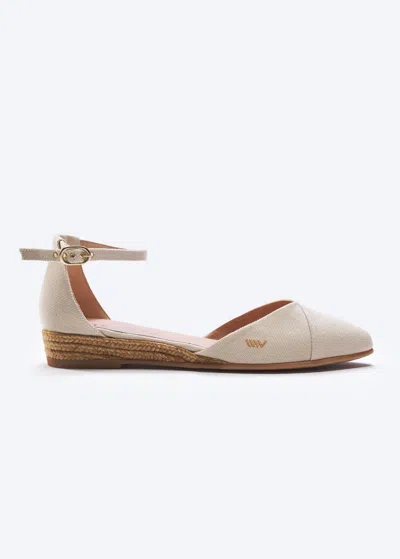 Viscata Montroig Canvas Espadrille Flats In Beige
