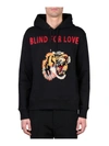 GUCCI BLIND FOR LOVE COTTON HOODIE,10468088