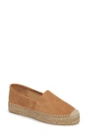 Patricia Green Abigail Espadrille Slip-on In Camel Leather
