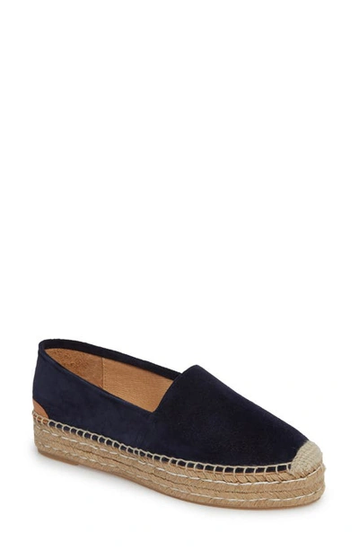 Patricia Green Abigail Espadrille Slip-on In Navy Leather