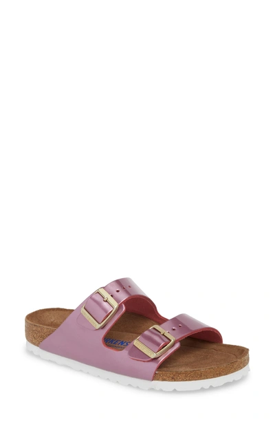 Birkenstock Women's Arizona Patent Leather Slide Sandals In Pink