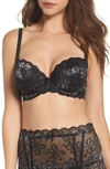 Le Mystere 'sophia' Lace Underwire Bra In Onyx