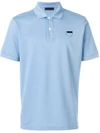 Prada Classic Polo Shirt In Blue