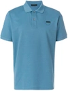 Prada Classic Polo Shirt In Blue