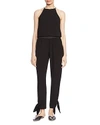 HALSTON HERITAGE TAPERED TIE-HEM JUMPSUIT,SSP070270C